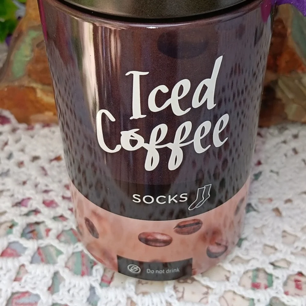 🆕️LAST 1🎉ICED COFFEE NOVELTY COLORFUL UNIQUE SOCKS/ 1 SET IN COFFEE 